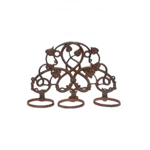 Cast Iron Maple Leaf Wall Pot Stand, Antique Rust by Mr Gecko, a Plant Holders for sale on Style Sourcebook