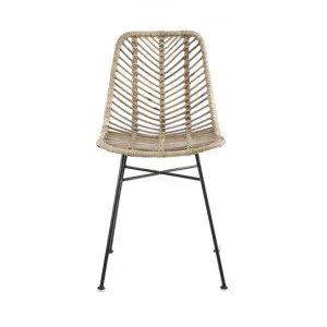Comores Rattan & Metal Dining Chair by Florabelle, a Dining Chairs for sale on Style Sourcebook