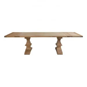 Billings Oak Timber Extendable Dining Table, 200-300cm, Weathered Oak by Manoir Chene, a Dining Tables for sale on Style Sourcebook