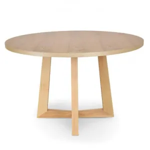 Zed Wooden Round Dining Table, 120cm, Natural by Conception Living, a Dining Tables for sale on Style Sourcebook