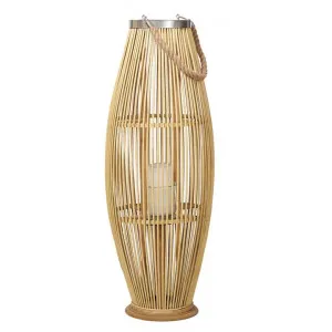 Hanoi Bamboo Floor Lantern, Large, Natural by Casa Uno, a Lanterns for sale on Style Sourcebook