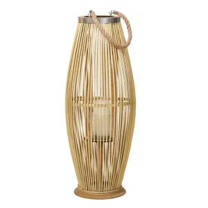 Hanoi Bamboo Floor Lantern, Medium, Natural by Casa Uno, a Lanterns for sale on Style Sourcebook