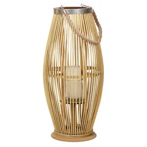 Hanoi Bamboo Floor Lantern, Small, Natural by Casa Sano, a Lanterns for sale on Style Sourcebook