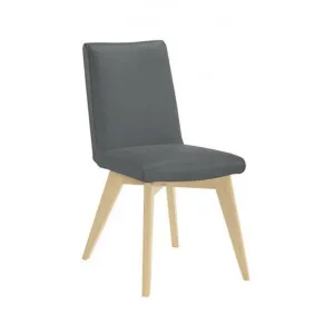 Chelsea Leather Dining Chair, Grey / Natural by OZW Furniture, a Dining Chairs for sale on Style Sourcebook
