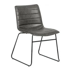 Crosby PU Leather Dining Chair, Grey by Brighton Home, a Dining Chairs for sale on Style Sourcebook