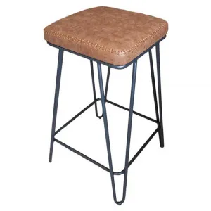 Axl PU Leather Bar Stool, Tan by Brighton Home, a Bar Stools for sale on Style Sourcebook
