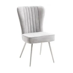 Melissa Fabirc Dining Chair, Grey by Boerio Furniture, a Dining Chairs for sale on Style Sourcebook