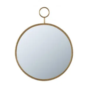 Time Piece Iron Frame Wall Mirror, 72cm by Philbee Interiors, a Mirrors for sale on Style Sourcebook
