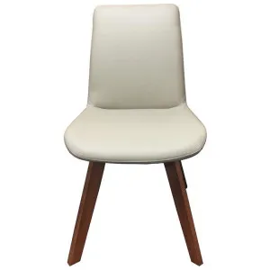 Nook Leather Swivel Dining Chair, Light Mocha / Blackwood by OZW Furniture, a Dining Chairs for sale on Style Sourcebook