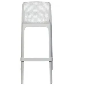 Net Italian Made Commercial Grade Indoor / Outdoor Bar Stool, White by Nardi, a Bar Stools for sale on Style Sourcebook