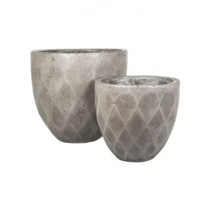 Verge 2 Piece Facet Planter Pot Set by Florabelle, a Plant Holders for sale on Style Sourcebook