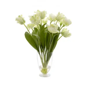 Darsh Artificial Tulip in Glass Vase by Florabelle, a Plants for sale on Style Sourcebook