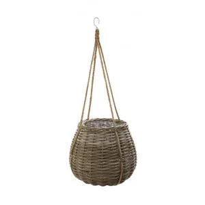 Cancun Rattan Hanging Basket Planter, Mediuim by Florabelle, a Plant Holders for sale on Style Sourcebook