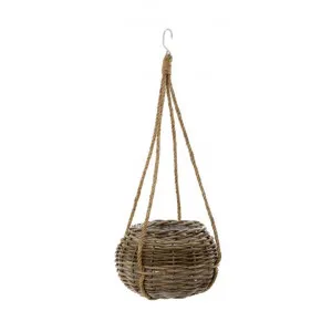 Cancun Rattan Hanging Basket Planter, Small by Florabelle, a Plant Holders for sale on Style Sourcebook