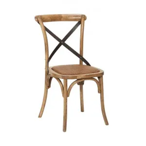Denver Lilith Cross Back Elm Timber Dining Chair by Florabelle, a Dining Chairs for sale on Style Sourcebook