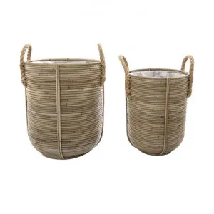 Forster 2 Piece Rattan Planter / Basket Set by Florabelle, a Plant Holders for sale on Style Sourcebook