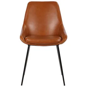 Domo Faux Leather Dining Chair, Tan by Maison Furniture, a Dining Chairs for sale on Style Sourcebook