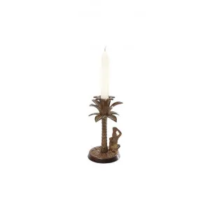 Palm Tree Brass Candle Holder, Brown by Emac & Lawton, a Candle Holders for sale on Style Sourcebook