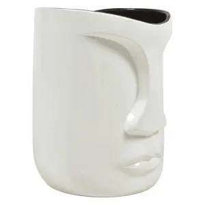 The Face Ceramic Planter, Medium Pearl White by Casa Uno, a Plant Holders for sale on Style Sourcebook