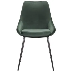 Domo Velvet Fabric Dining Chair, Emerald by Maison Furniture, a Dining Chairs for sale on Style Sourcebook