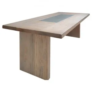 Enrifield Mountain Ash Timber Dining Table, Stone Inlaid Top, 200cm by Hanson & Co., a Dining Tables for sale on Style Sourcebook