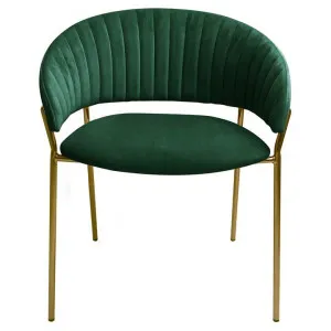 Lex Velvet Fabric Dining Chair, Green by HOMESTAR, a Dining Chairs for sale on Style Sourcebook