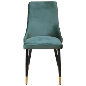 Ivy Velvet Fabric Dining Chair, Emerald by Viterbo Modern Furniture, a Dining Chairs for sale on Style Sourcebook