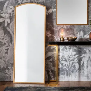 Hamill Metal Frame Arch Wall Mirror, 150cm, Antique Gold by Casa Bella, a Mirrors for sale on Style Sourcebook