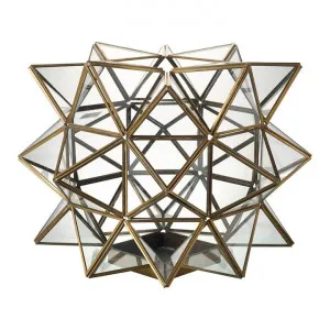 Corrion Handmade Metal & Glass Lantern by Casa Bella, a Lanterns for sale on Style Sourcebook