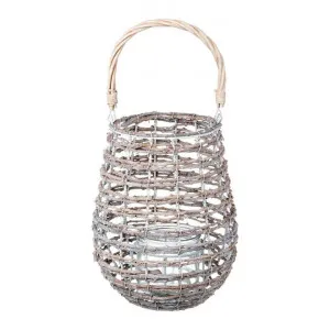 Hollison Handcrafted Willow Lantern, Large by Casa Bella, a Lanterns for sale on Style Sourcebook