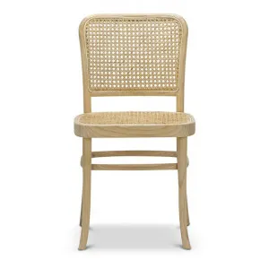 Prague Rattan & Teak Timber Dining Chair, Set of 2, Natural by FLH, a Dining Chairs for sale on Style Sourcebook