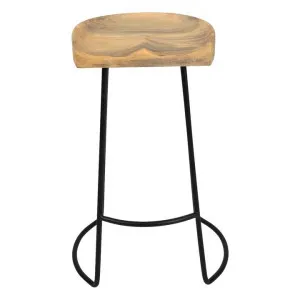 Camden Mango Wood & Iron Bar Stool by Casa Uno, a Bar Stools for sale on Style Sourcebook