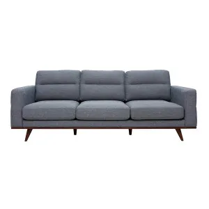 Astrid 3 Seater Sofa in Talent Denim / Brown Leg by OzDesignFurniture, a Sofas for sale on Style Sourcebook