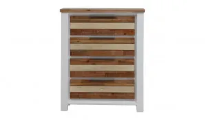 Halifax Tall Boy in Acacia Grey / White by OZ Design, a Dressers & Chests of Drawers for sale on Style Sourcebook