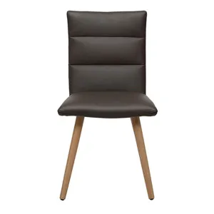 Hudson Dining Chair in Leather Black / Clear by OzDesignFurniture, a Dining Chairs for sale on Style Sourcebook