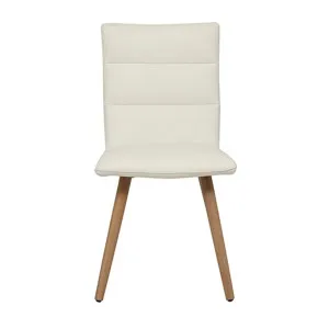 Hudson Dining Chair in Leather White / Clear Lacquer by OzDesignFurniture, a Dining Chairs for sale on Style Sourcebook