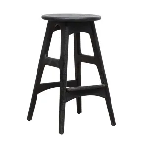 Sari Deco Stool in Black by OzDesignFurniture, a Bar Stools for sale on Style Sourcebook