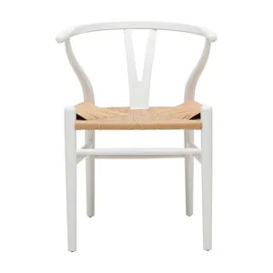 Megs Wishbone Chair in White by OzDesignFurniture, a Dining Chairs for sale on Style Sourcebook