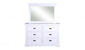 Hamptons 6 Drawer Dresser Only in Acacia White by OZ Design, a Dressers & Chests of Drawers for sale on Style Sourcebook