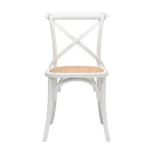 Cristo Cross Back Chair in Weathered White by OzDesignFurniture, a Dining Chairs for sale on Style Sourcebook