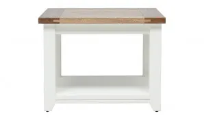 Mango Creek Side Table 60cm in Clear Lacquer / White by OzDesignFurniture, a Bedside Tables for sale on Style Sourcebook