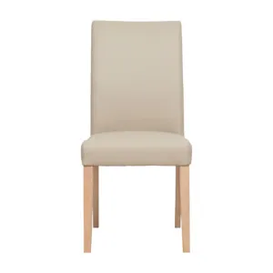 Congo Dining Chair in Light Mocha Leather / Clear Lacquer by OzDesignFurniture, a Dining Chairs for sale on Style Sourcebook