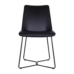 Lima Dining Chair in Black PU / Black by OzDesignFurniture, a Dining Chairs for sale on Style Sourcebook