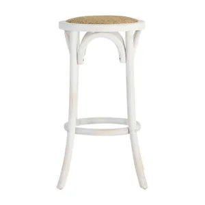 Cristo Stool in Whitewash / Rattan by OzDesignFurniture, a Bar Stools for sale on Style Sourcebook