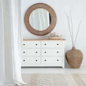Mango Creek 6 Drawer Dresser in Clear Lacquer / White by OZ Design, a Dressers & Chests of Drawers for sale on Style Sourcebook