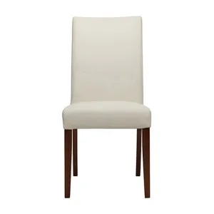 Congo Dining Chair in White Leather / Blackwood Stain Leg by OzDesignFurniture, a Dining Chairs for sale on Style Sourcebook