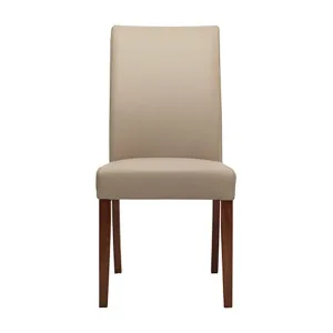 Congo Dining Chair in Light Mocha Leather / Blackwood Stain Leg by OzDesignFurniture, a Dining Chairs for sale on Style Sourcebook