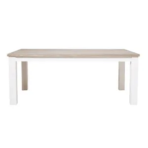 Halifax Dining Table 190cm in Acacia Grey / White by OzDesignFurniture, a Dining Tables for sale on Style Sourcebook