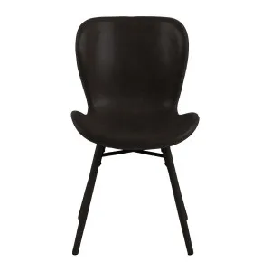 Batilda Dining Chair in Black PU / Black Leg by OzDesignFurniture, a Dining Chairs for sale on Style Sourcebook