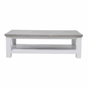 Halifax Coffee Table 130cm in Acacia Grey / White by OzDesignFurniture, a Coffee Table for sale on Style Sourcebook